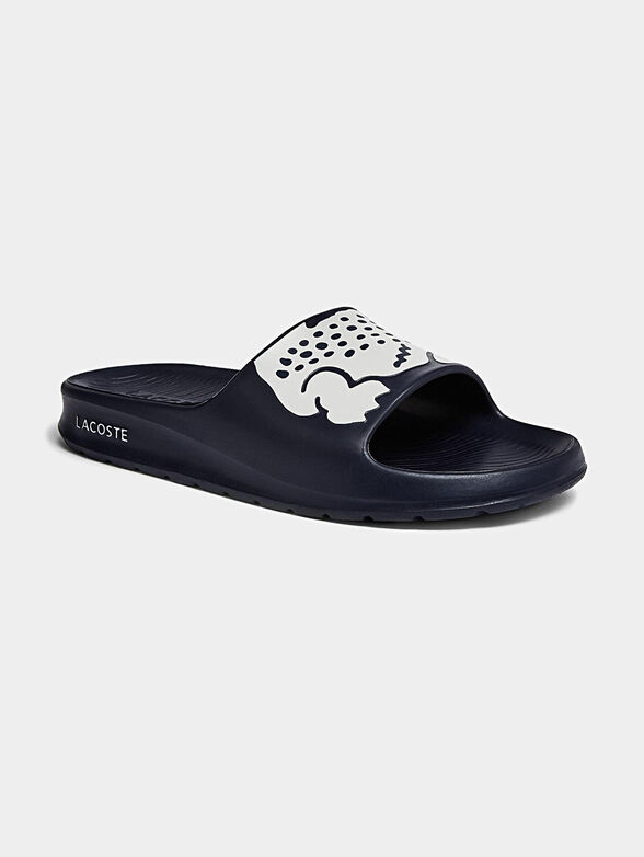 CROCO 2.00721 balck slippers with logo - 3