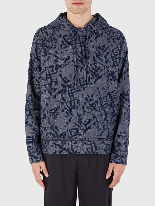 Cotton hooded sweatshirt - 1