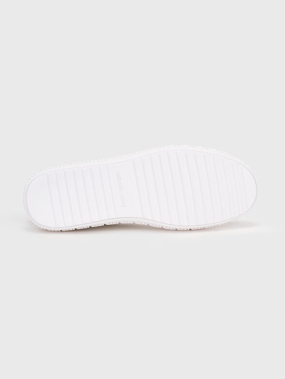 GROVE leather sneakers with gold details - 5