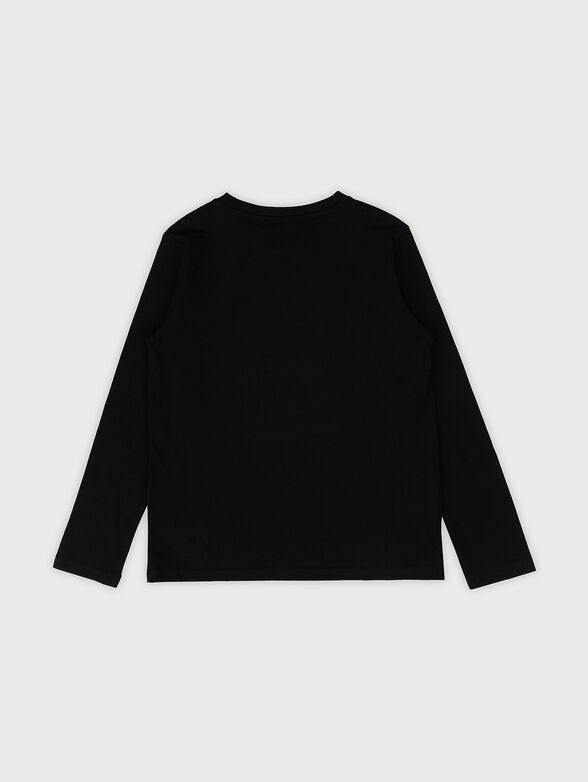 Cotton blouse with contrasting logo - 2