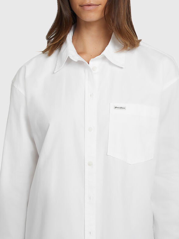 Black shirt with oval hem - 4