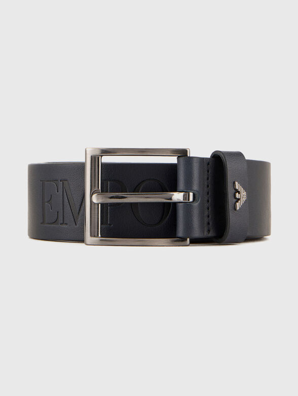 Leather belt with logo - 1