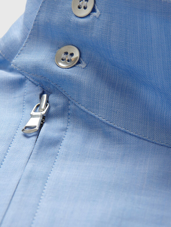 Cotton shirt with zip - 6