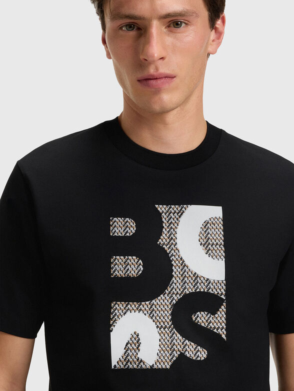 Cotton T-shirt with logo print - 4