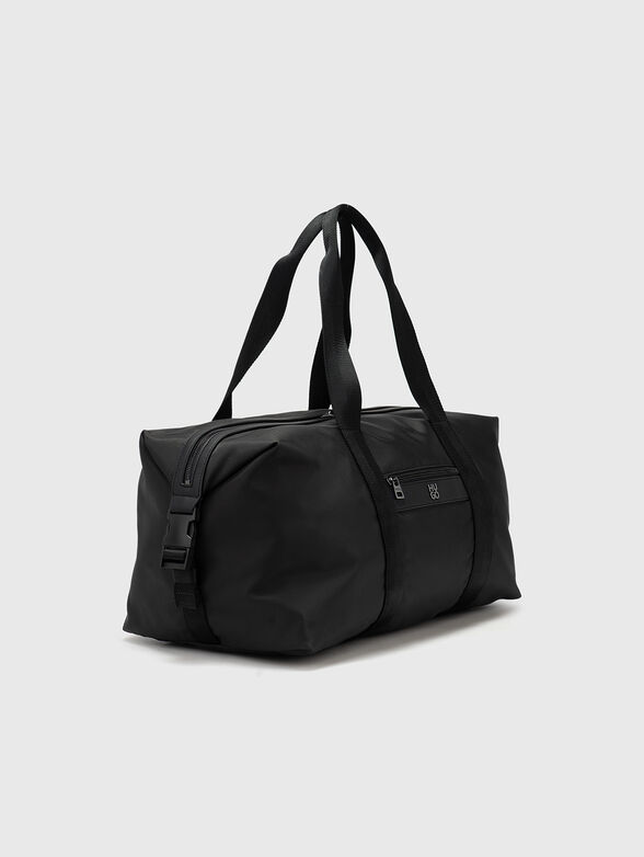 Black holdall with logo detail - 3
