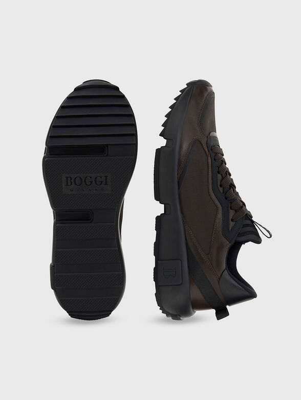 Sports shoes in brown color - 4