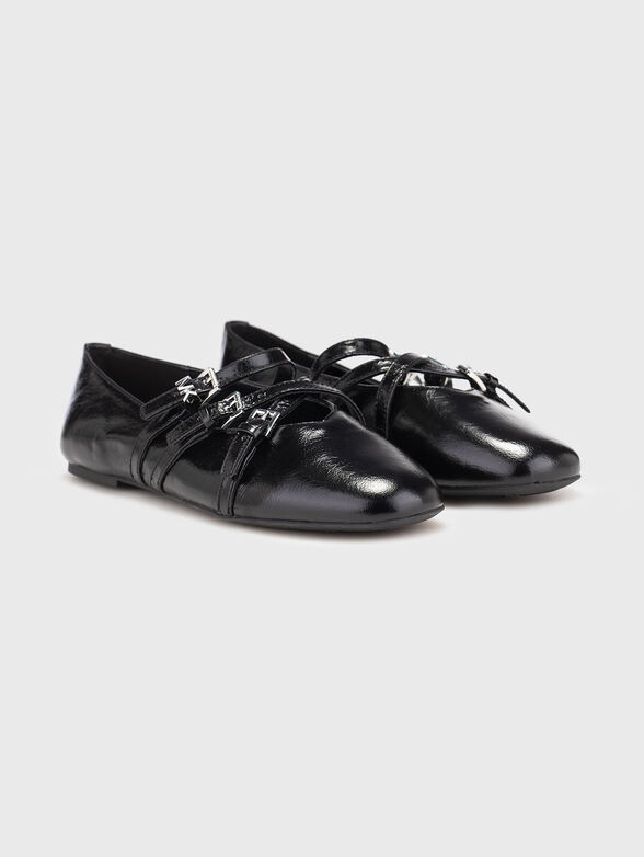 Ballerina shoes in leather - 2