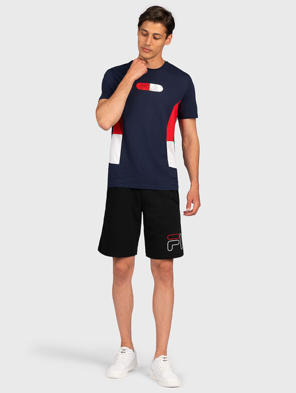 T-shirt with contrasting logo print - 4