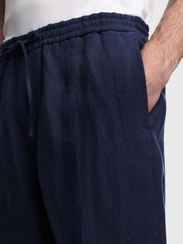Linen bermuda shorts - 3