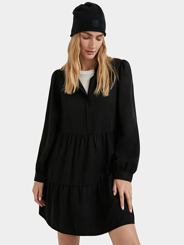 Black dress with buttons - 3