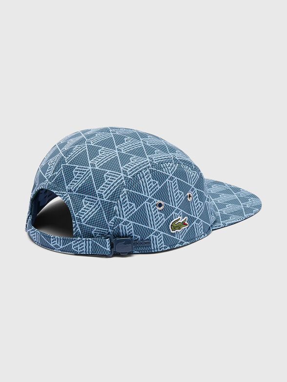 Cap with visor and monogram print - 2
