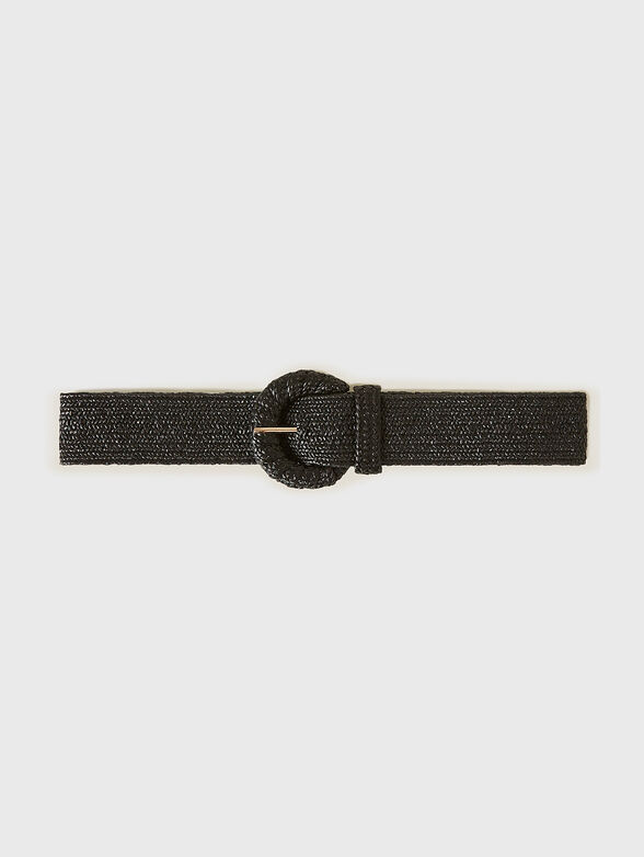 SUMMER GLAM black knitted belt - 1