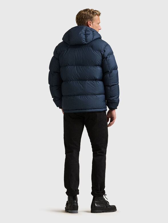 Padded jacket with logo embroidery - 4