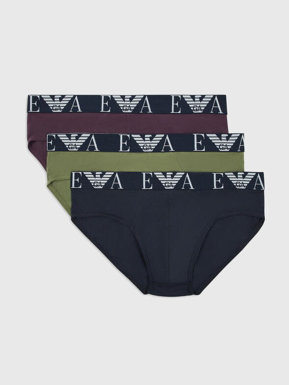 Set of three briefs with logo - 4