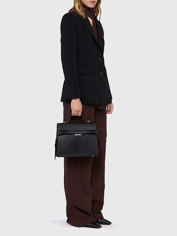 Leather bag with long strap - 2