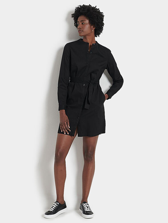 Dress with long sleeves and belt - 2