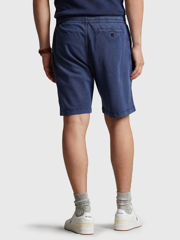 Cotton shorts with logo embroidery - 2