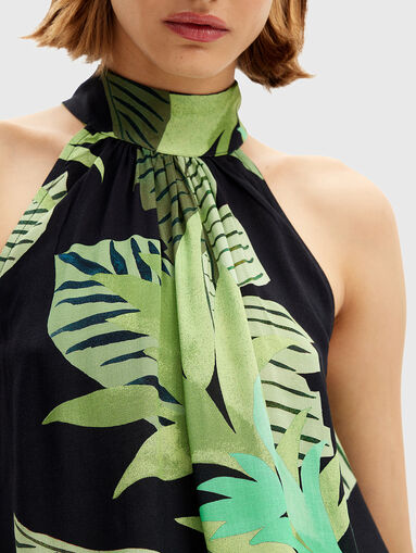 Halter neck top with print - 4