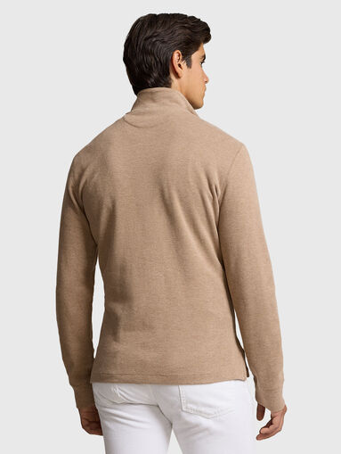 Sweater in cotton with zip collar - 3