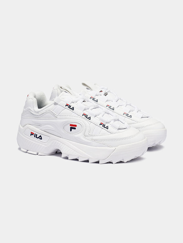 D-FORMATION White sneakers with logo accents - 2