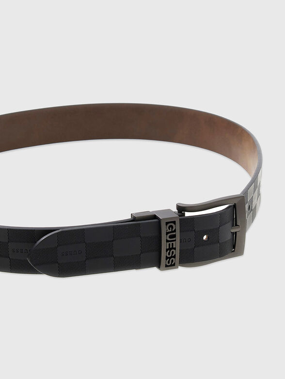 Reversible belt with logo - 3
