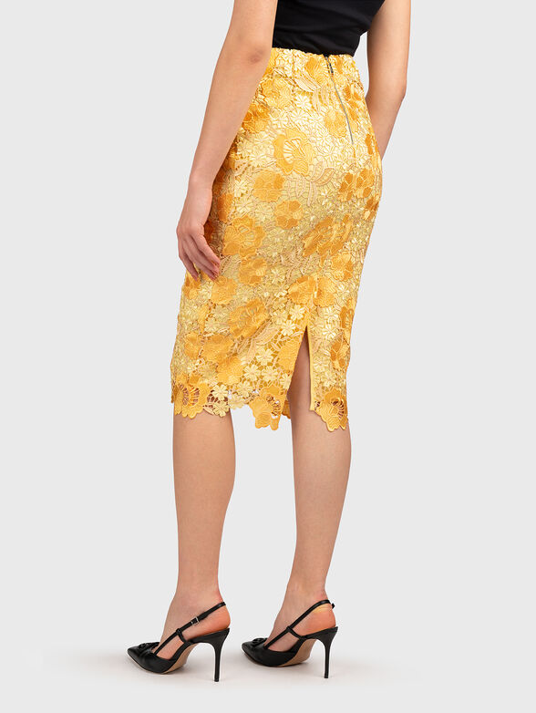 Midi skirt in yellow - 2
