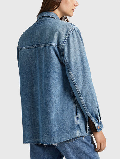 Denim jacket in blue color - 3