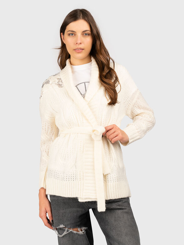 Sequin-embellished cardigan - 1