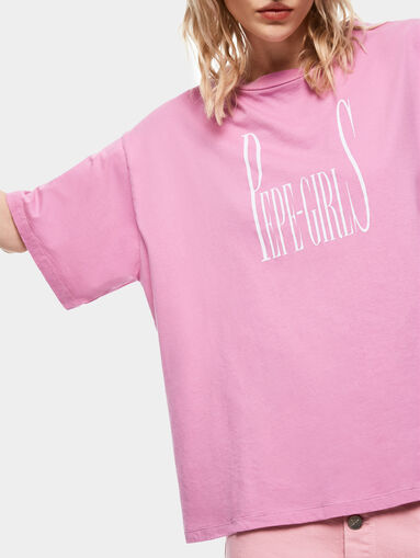 LULA Black t-shirt DUA LIPA X PEPE JEANS - 3