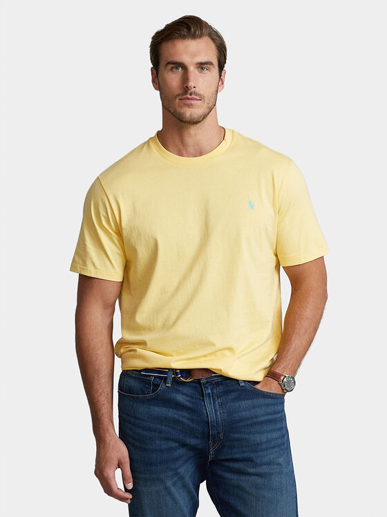 Тениска в светложълт цвят - 1