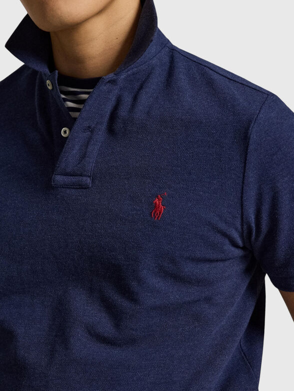 Short-sleeved cotton polo shirt - 4