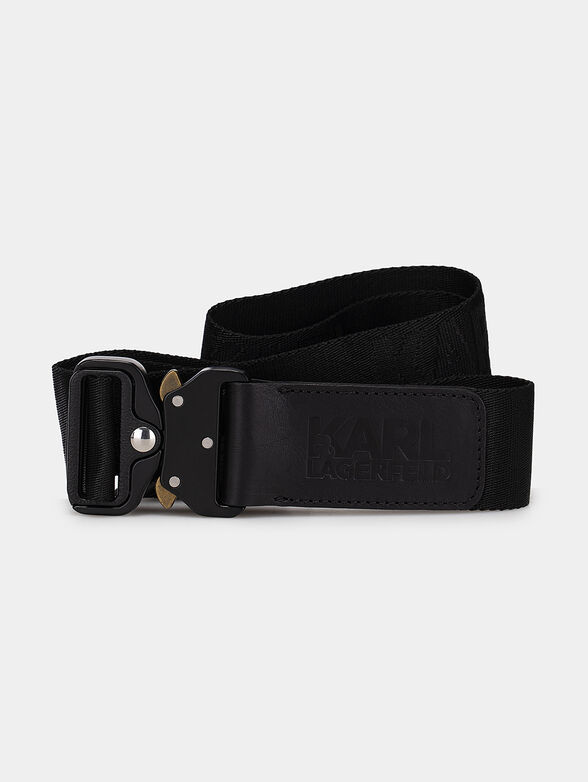 Textile belt with logo branding - 0