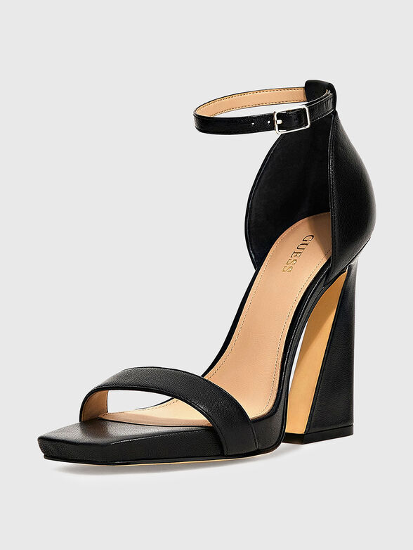 MORRA black heeled sandals - 2