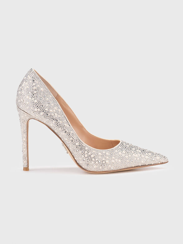 Heeled shoes with rhinestones - 1
