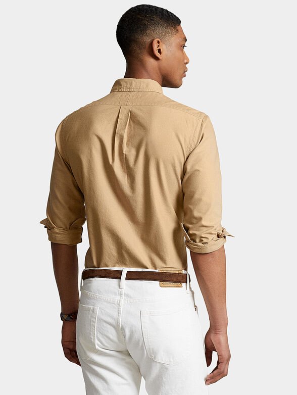 Shirt in beige with logo embroidery - 3