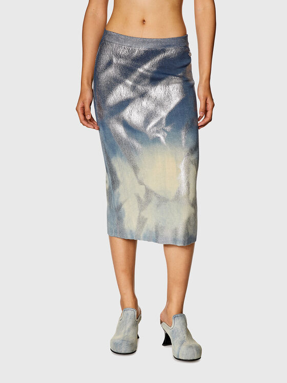 M-ILAN metallic-effect skirt  - 1
