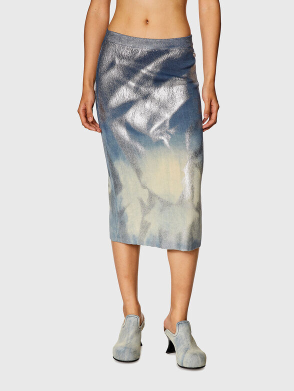M-ILAN metallic-effect skirt  - 0