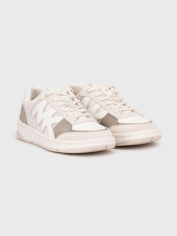 Leather and suede sneakers - 1