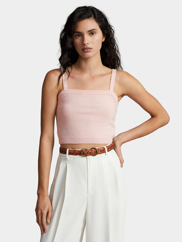 Pink cashmere top - 1