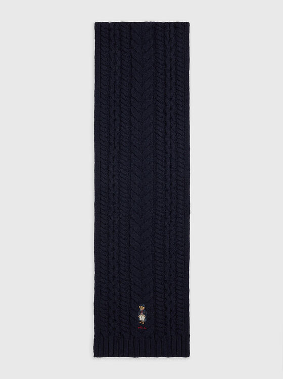 Плетен шал с POLO BEAR лого - 1
