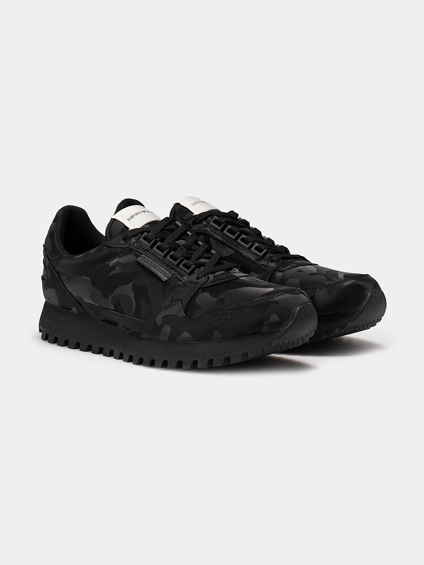 Sneakers with camouflage print brand EMPORIO ARMANI