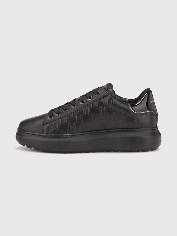 KAPRI LUG leather sports shoes with monogram logo - 4