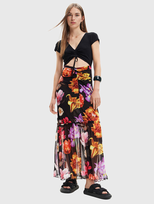 MARSELLA-LACROIX long dress with floral print - 1