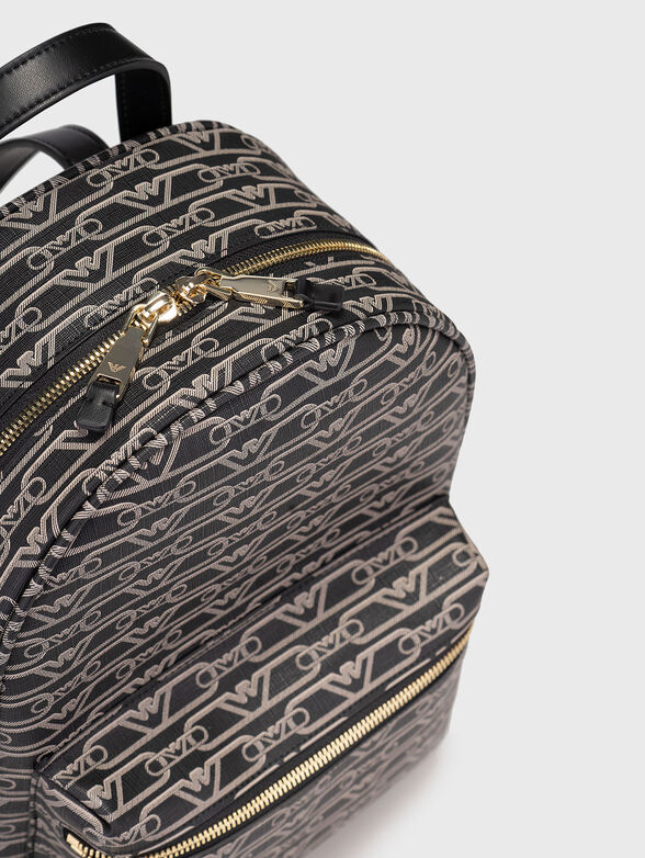 Backpack with monogram logo print - 4