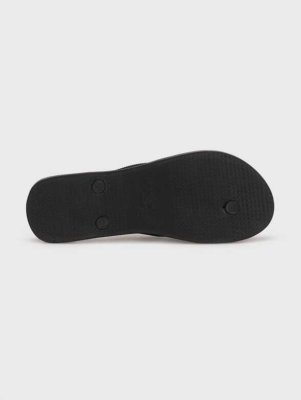 BAY BEACH Flip-Flops with cotrasting logo - 5