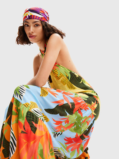 Dress with floral print of viscose - 3