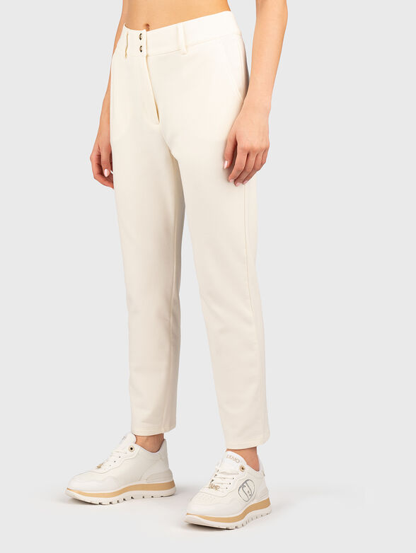 Straight trousers with logo - 0