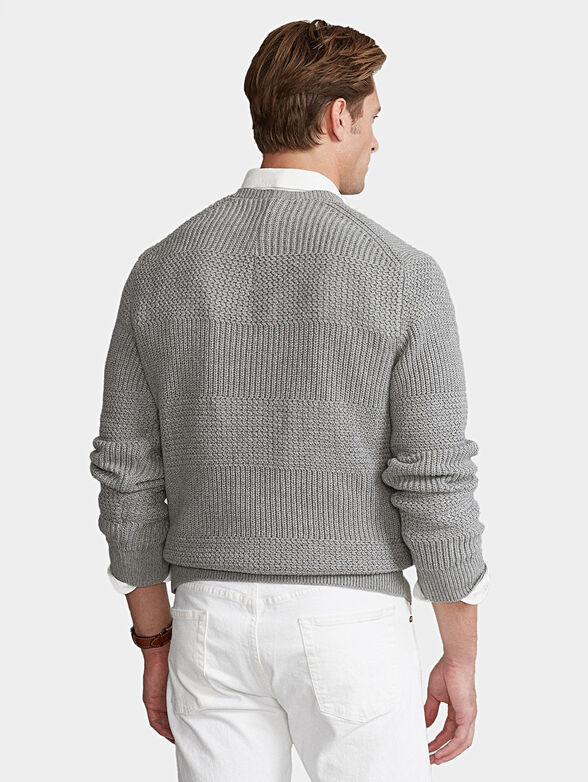 Grey cotton sweater - 4