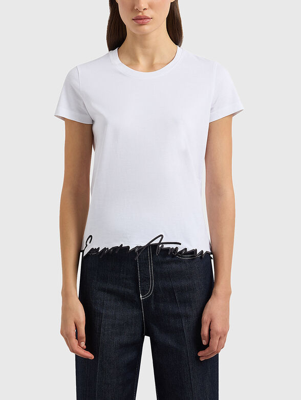 T-shirt with logo embroidery  - 1