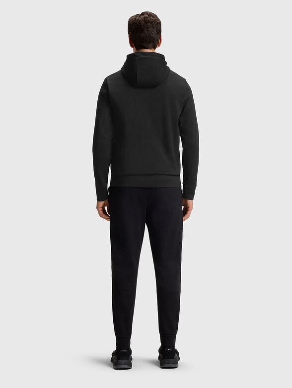 Cotton sweatshirt with hood and zip - 6